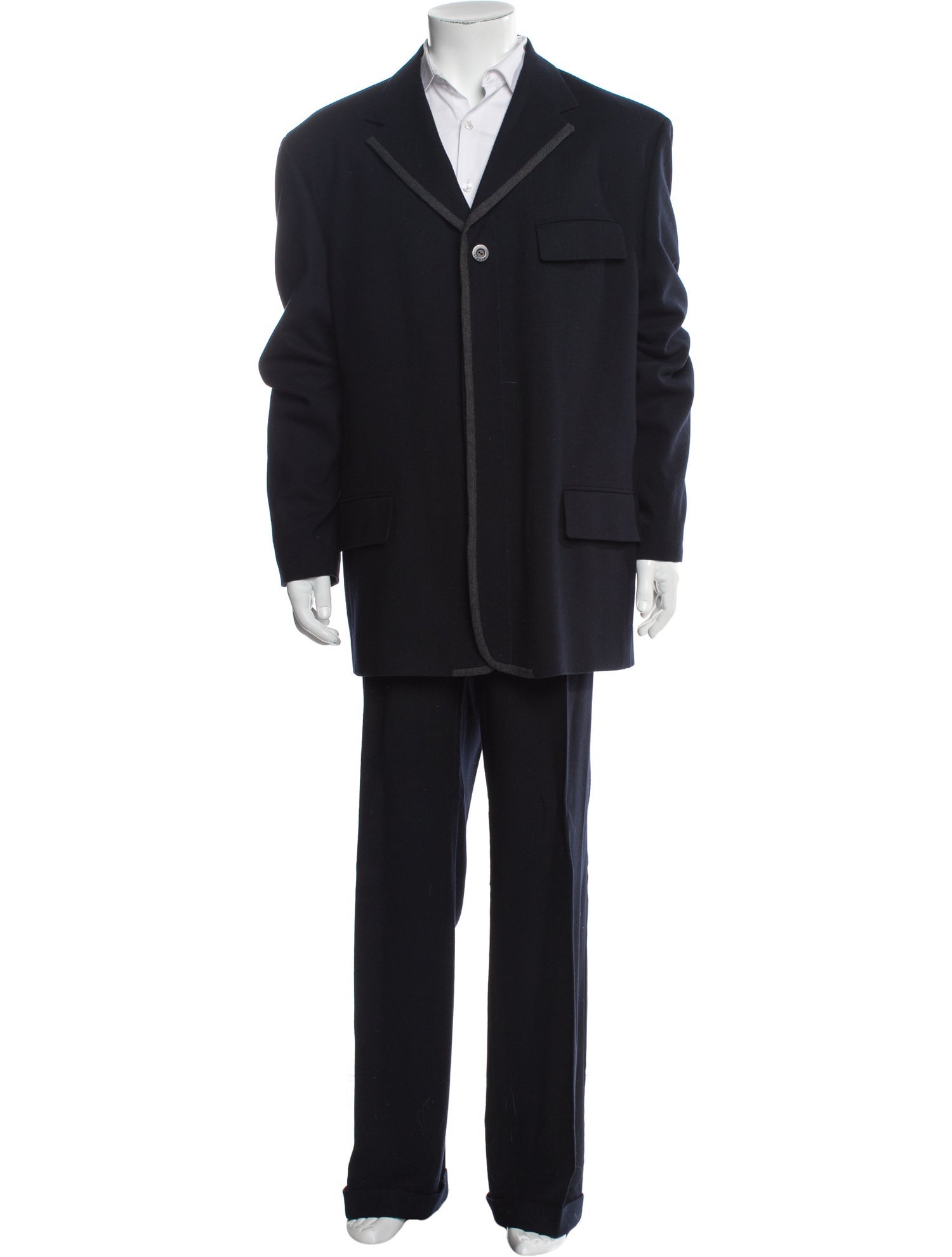 Istante by Versace Wool Two-Piece Suit