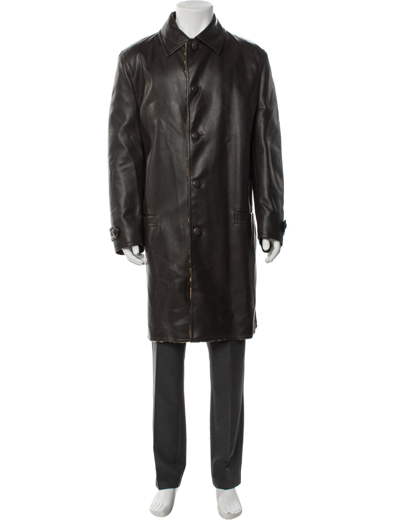 Istante by Versace Vintage 1996 Overcoat