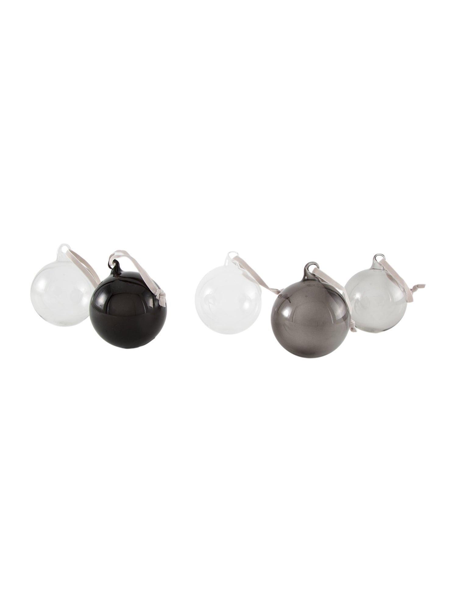 Iittala 5-Piece Glass Ornaments Set w/ Tags