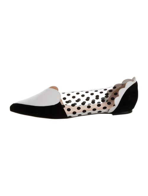 Isa Tapia Leather Celeste Flats Black
