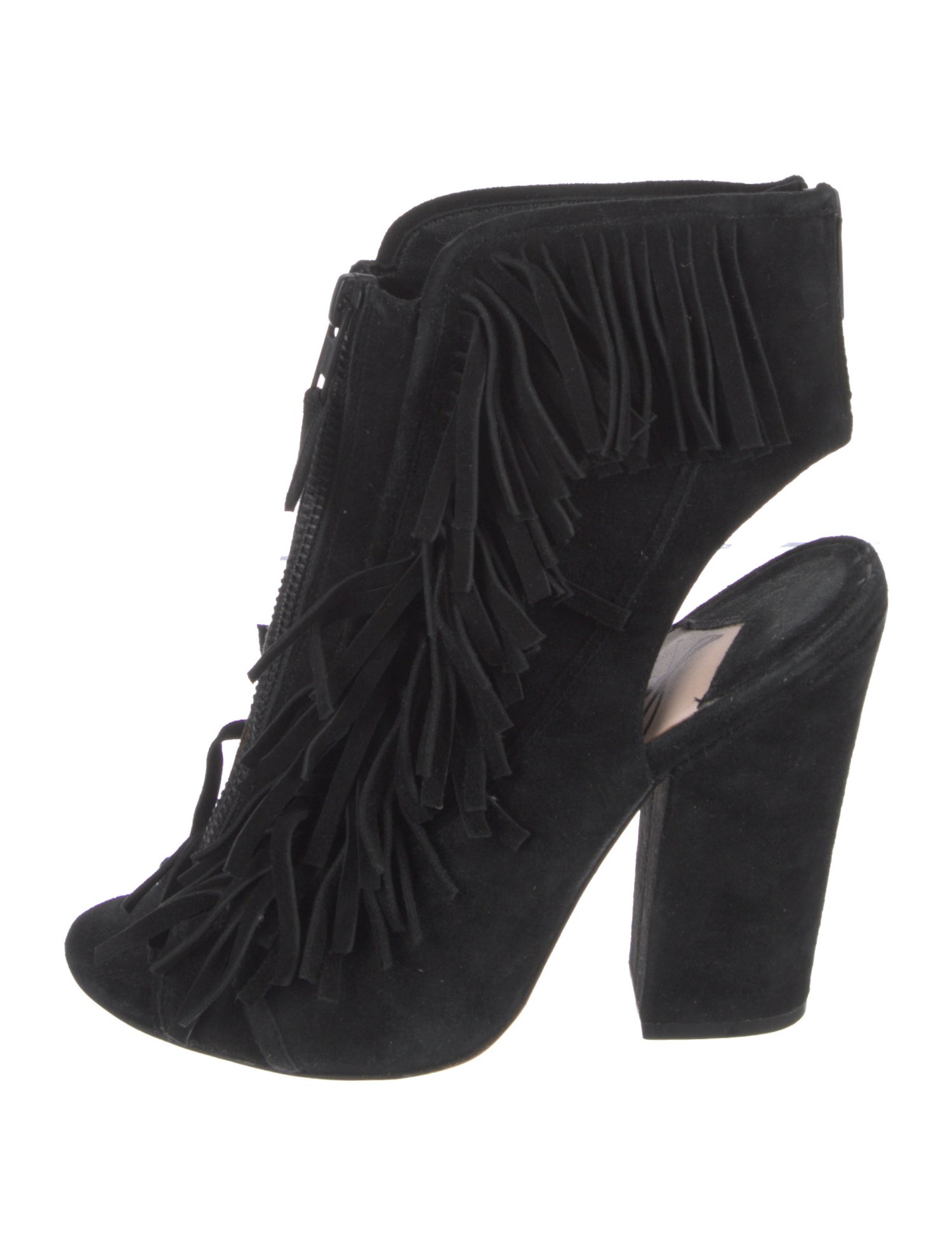 Isa Tapia Suede Cutout Accent Lace-Up Boots