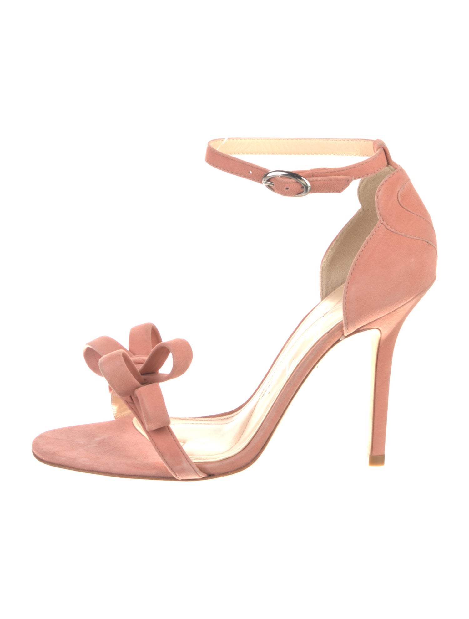 Isa Tapia Suede Bow Accents Sandals