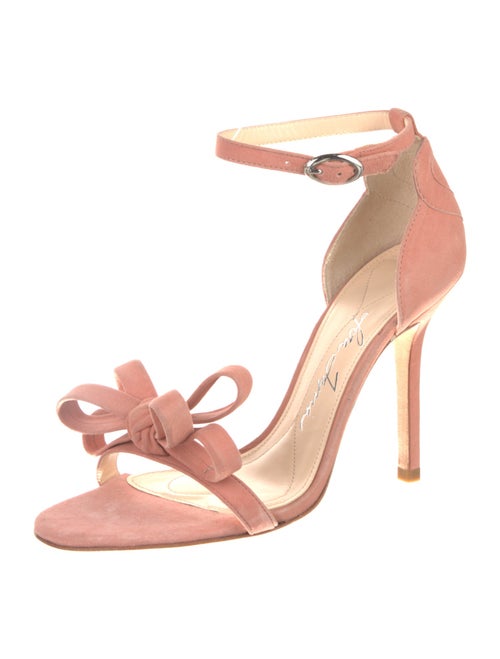 Isa Tapia Suede Bow Accents Sandals