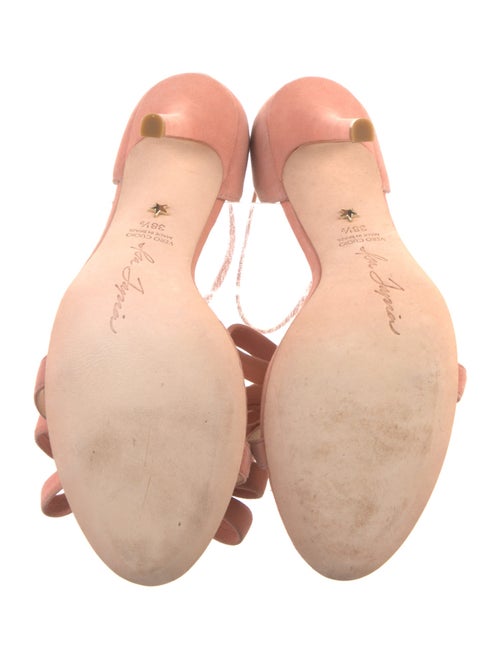 Isa Tapia Suede Bow Accents Sandals