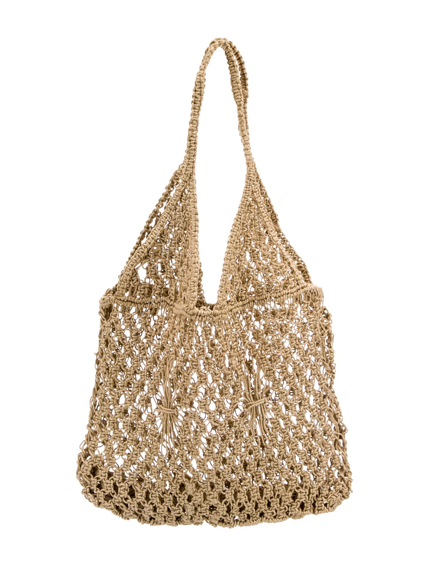 Isa Tapia Jute Shoulder Bag