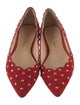 Isa Tapia Suede Printed Ballet Flats