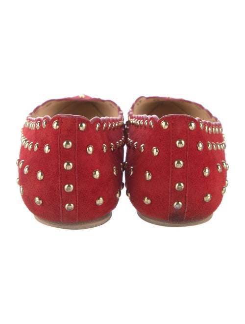 Isa Tapia Suede Printed Ballet Flats