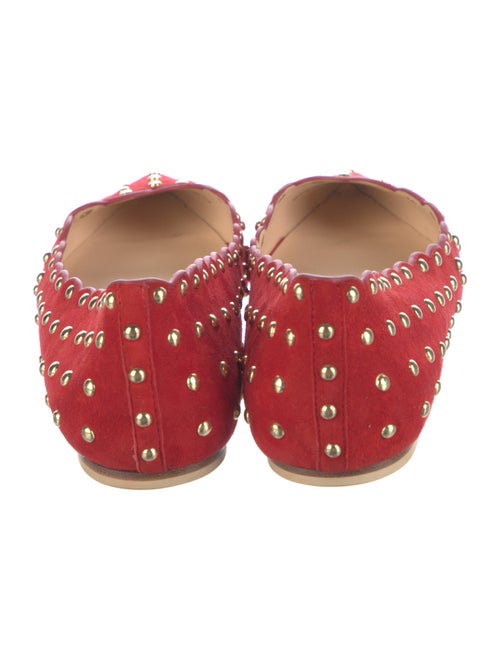 Isa Tapia Suede Studded Accents Ballet Flats