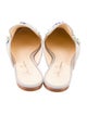 Isa Tapia Suede Floral Print Mules
