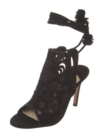 Isa Tapia Suede Gladiator Sandals