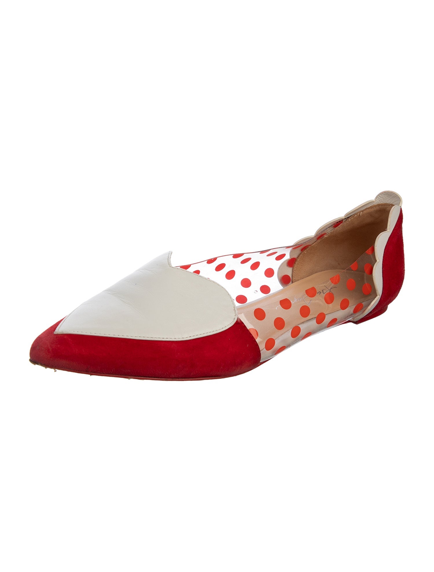 Isa Tapia Suede Patterned Flats