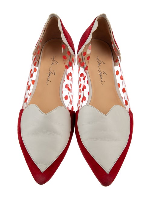 Isa Tapia Suede Patterned Flats