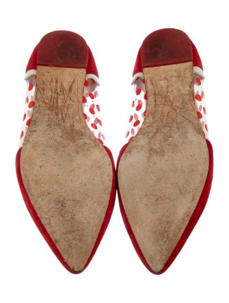 Isa Tapia Suede Patterned Flats