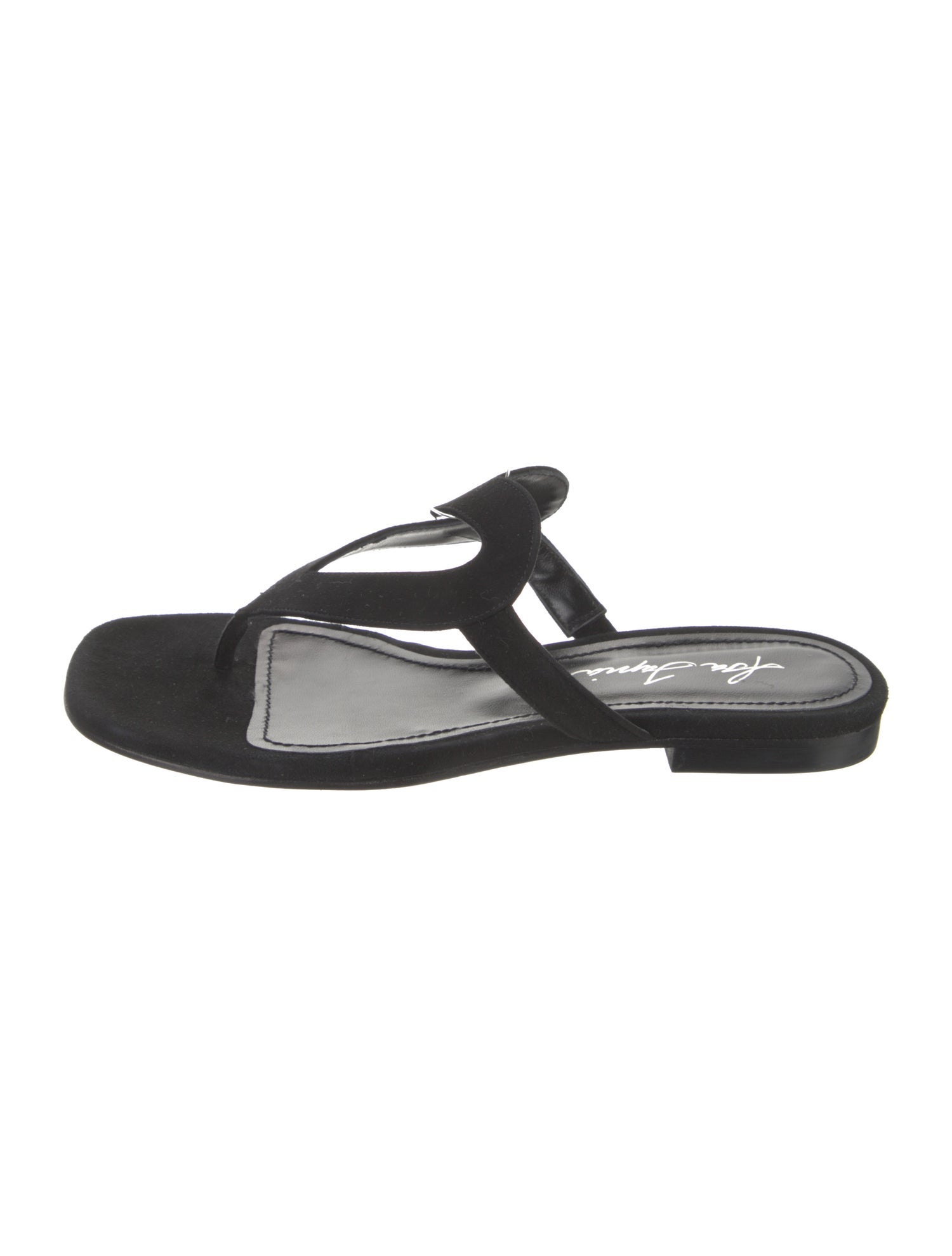 Isa Tapia Suede Flip Flops