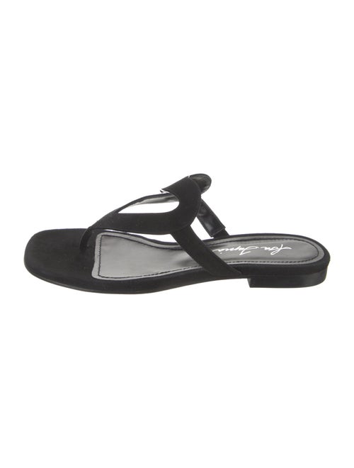 Isa Tapia Suede Flip Flops