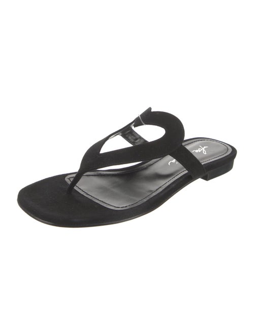 Isa Tapia Suede Flip Flops