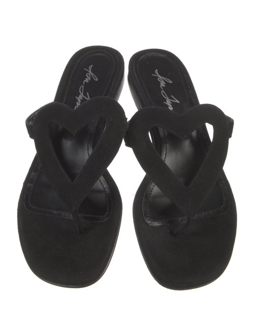 Isa Tapia Suede Flip Flops