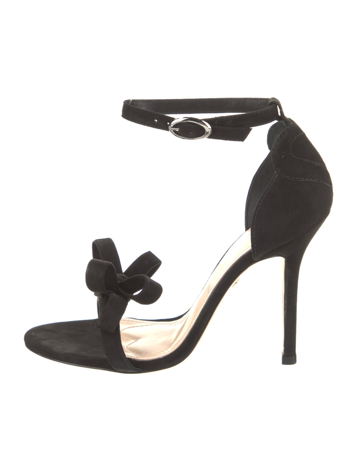 Isa Tapia Suede Bow Accents Sandals