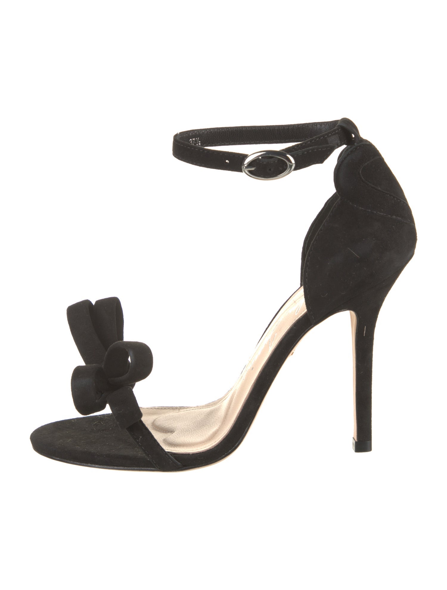 Isa Tapia Suede Bow Accents Sandals