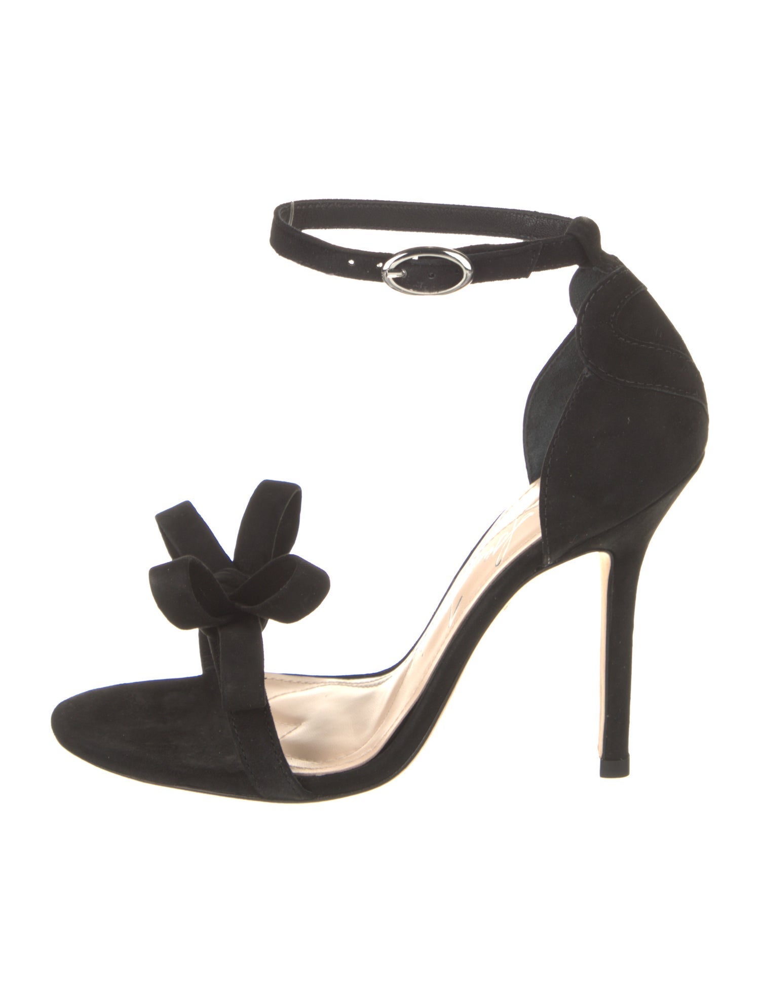 Isa Tapia Suede Bow Accents Sandals