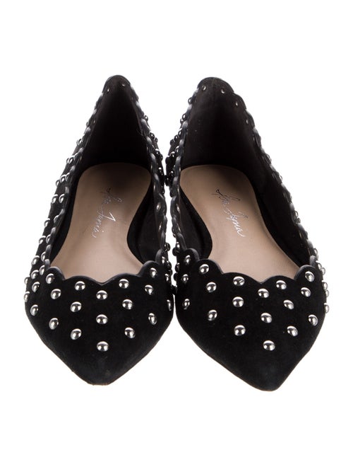 Isa Tapia Suede Printed Ballet Flats