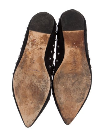 Isa Tapia Suede Printed Ballet Flats