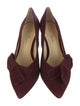 Isa Tapia Suede Bow Accents Pumps
