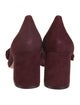 Isa Tapia Suede Bow Accents Pumps