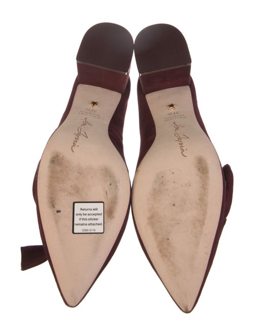 Isa Tapia Suede Bow Accents Pumps