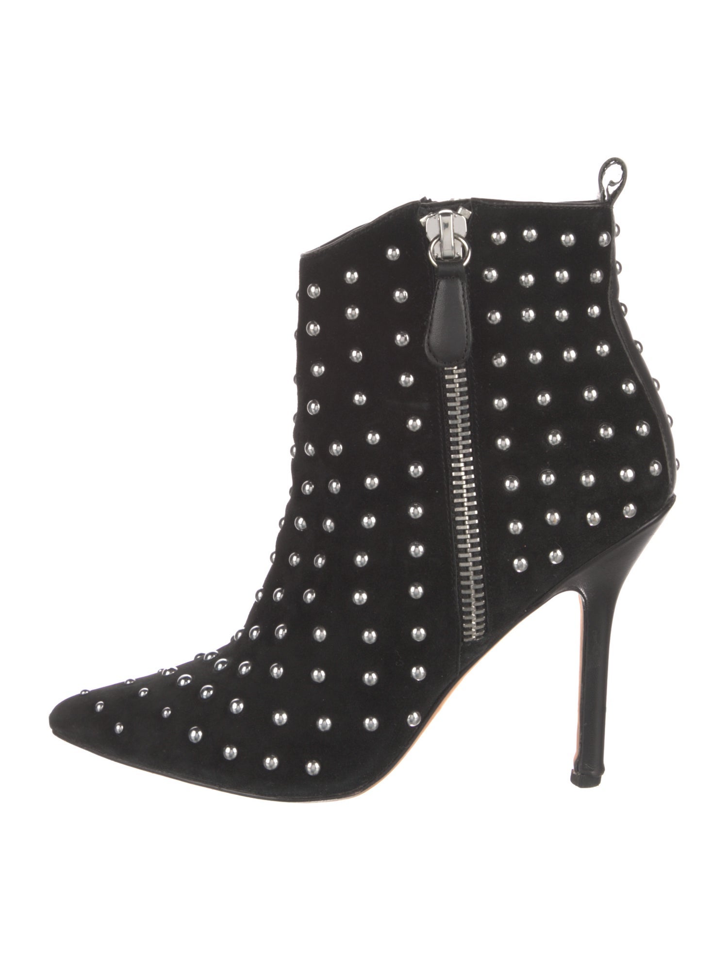 Isa Tapia Suede Studded Accents Boots
