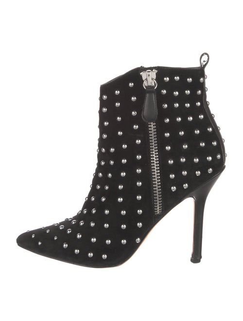 Isa Tapia Suede Studded Accents Boots