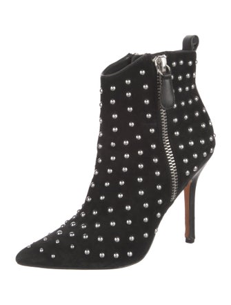 Isa Tapia Suede Studded Accents Boots