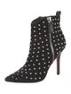 Isa Tapia Suede Studded Accents Boots