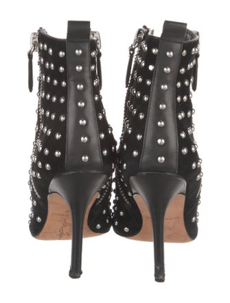 Isa Tapia Suede Studded Accents Boots