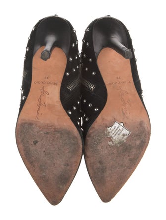 Isa Tapia Suede Studded Accents Boots