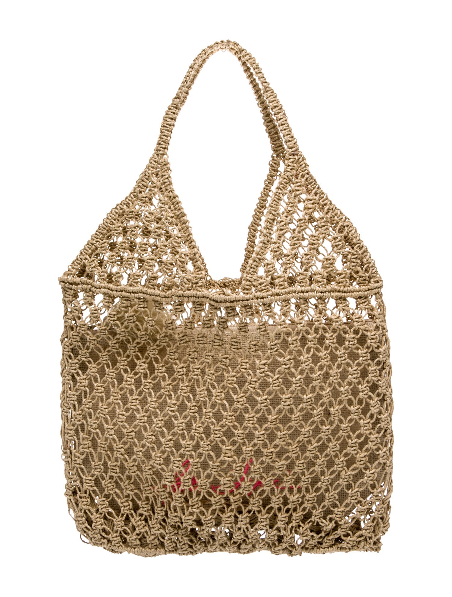 Isa Tapia Jute Top Handle Bag