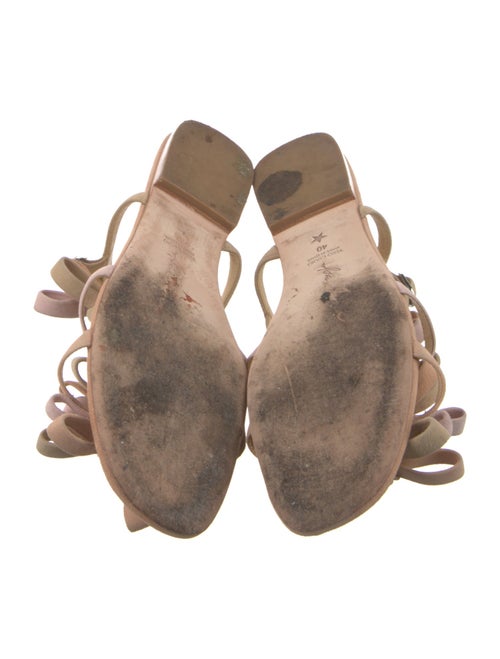 Isa Tapia Suede Colorblock Pattern Sandals