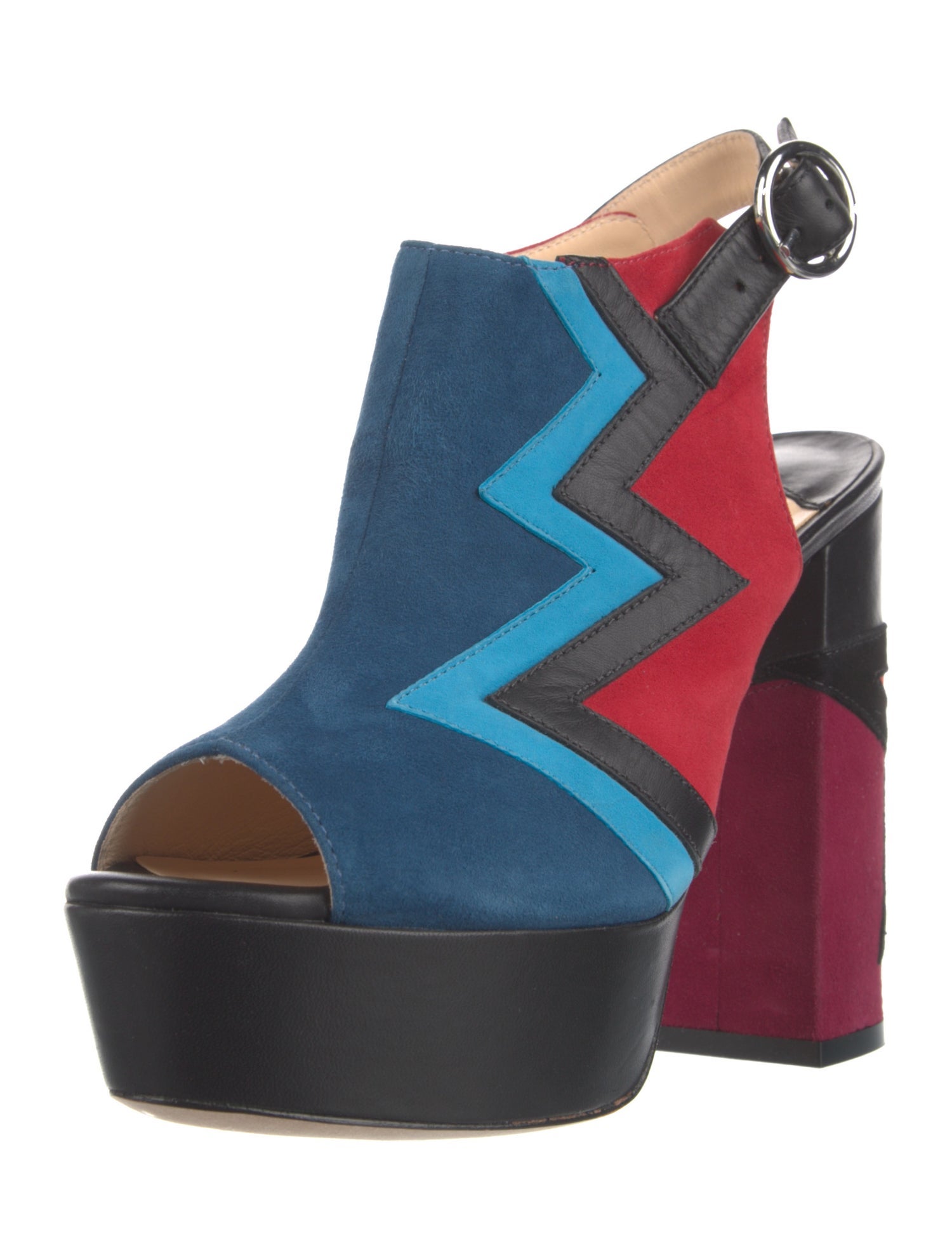 Isa Tapia Suede Slingback Sandals