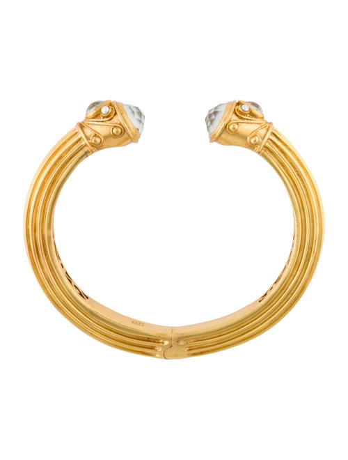 Julie Vos Cannes Crystal Demi Cuff Bracelet