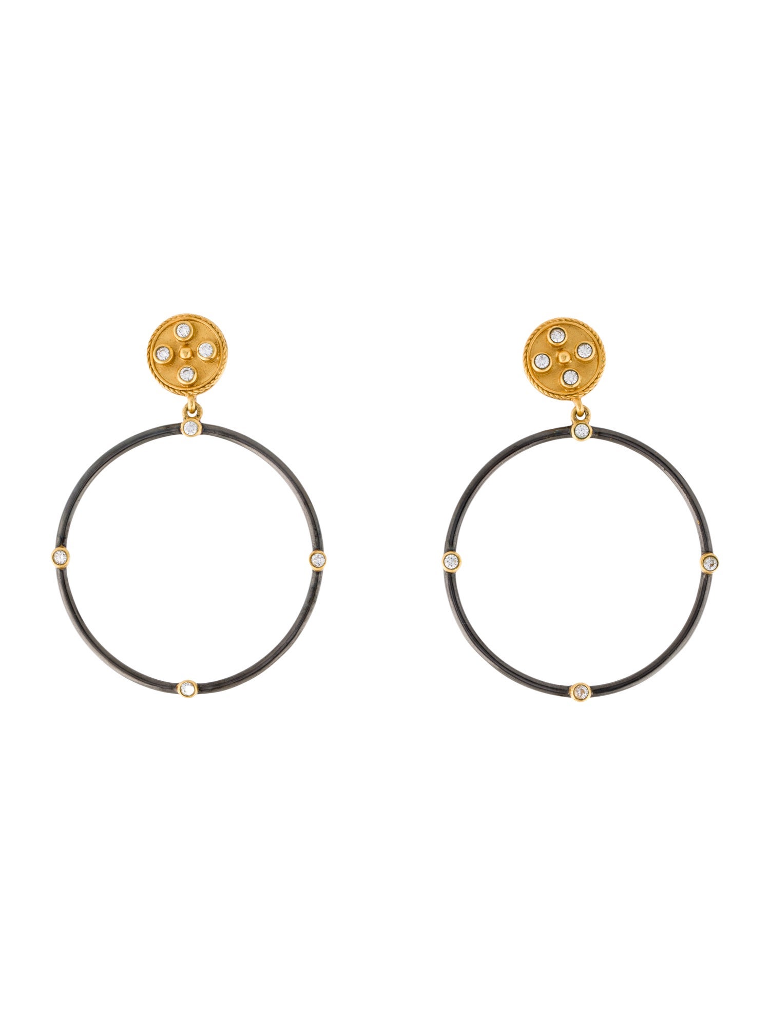 Julie Vos Cubic Zirconia Paris Statement Earrings