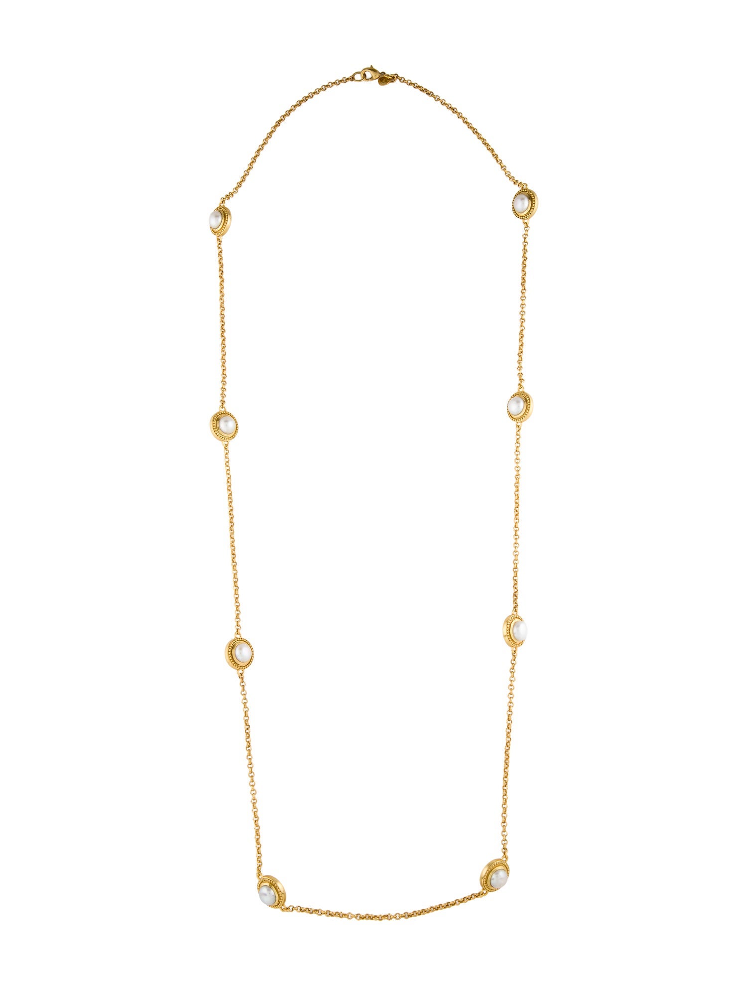 Julie Vos Pearl Station Necklace