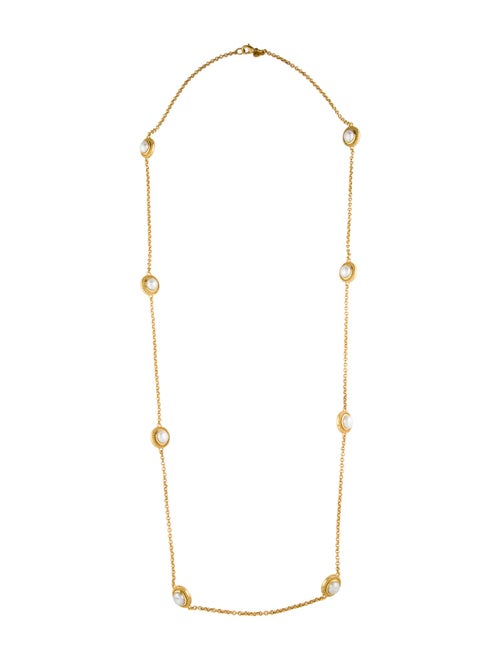 Julie Vos Pearl Station Necklace