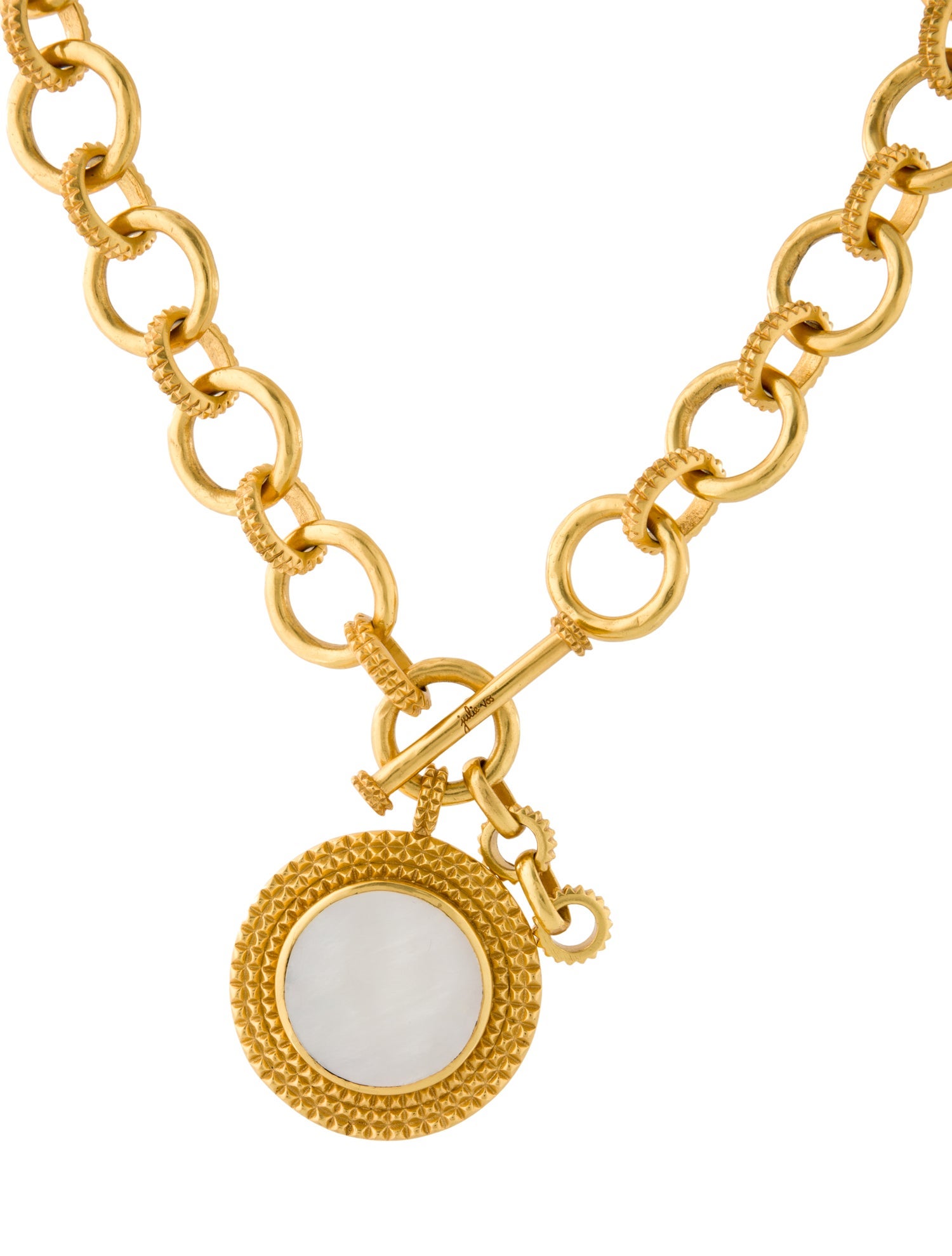 Julie Vos Mother Of Pearl Pendant Necklace