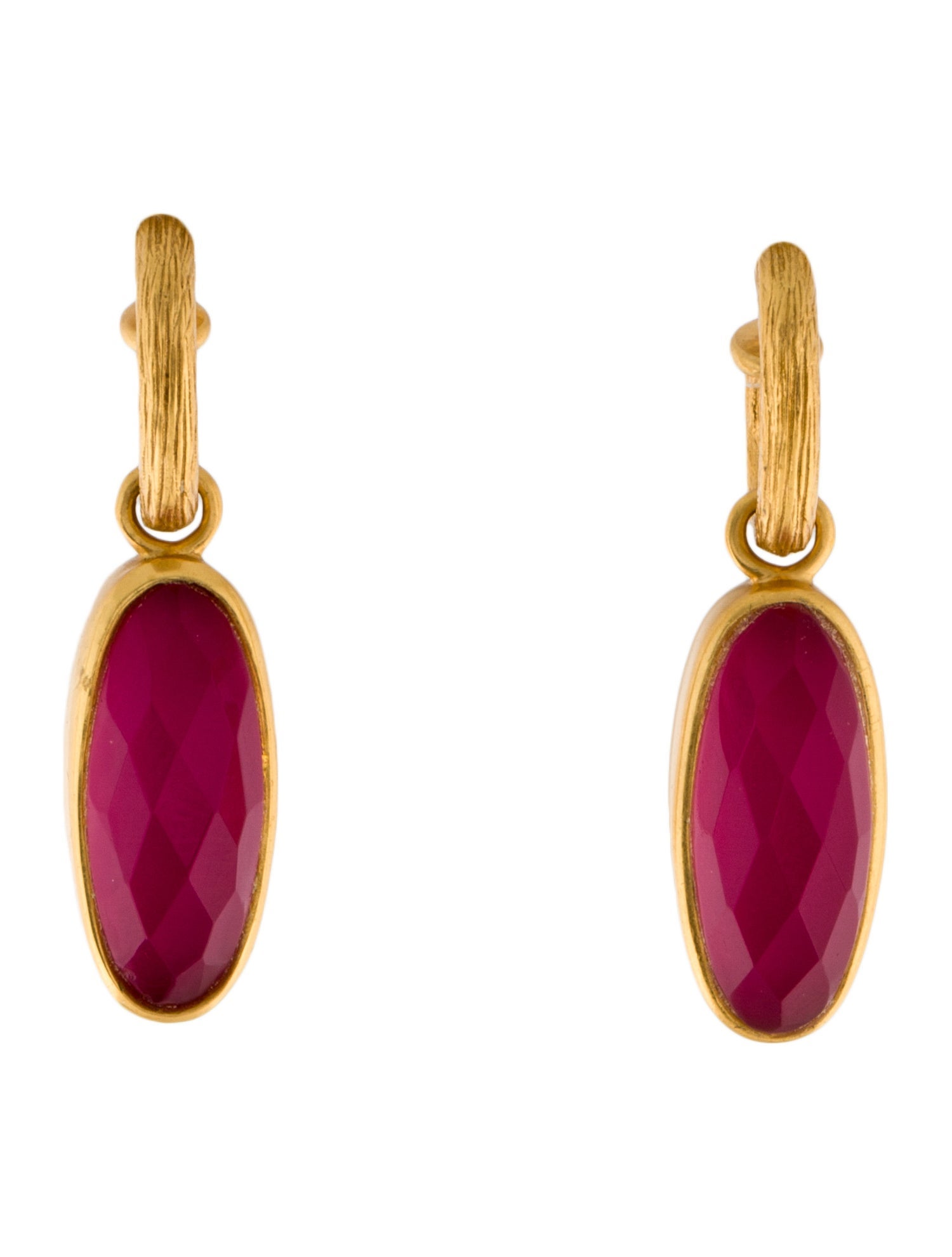 Julie Vos Ivy Hoop & Charm Earring w/ Tags