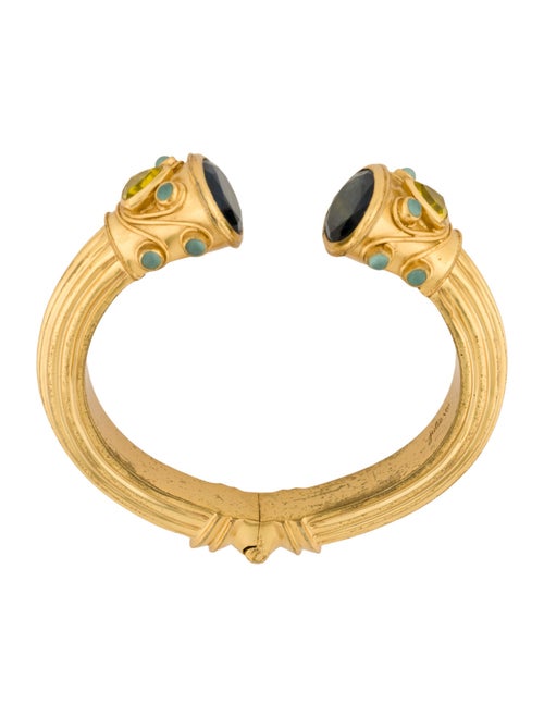 Julie Vos Crystal Hinged Bracelet