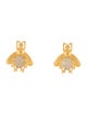 Julie Vos Cubic Zirconia Bee Stud Earrings