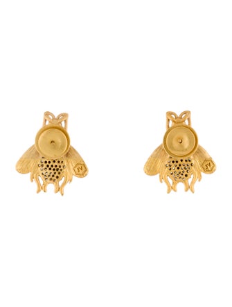 Julie Vos Cubic Zirconia Bee Stud Earrings