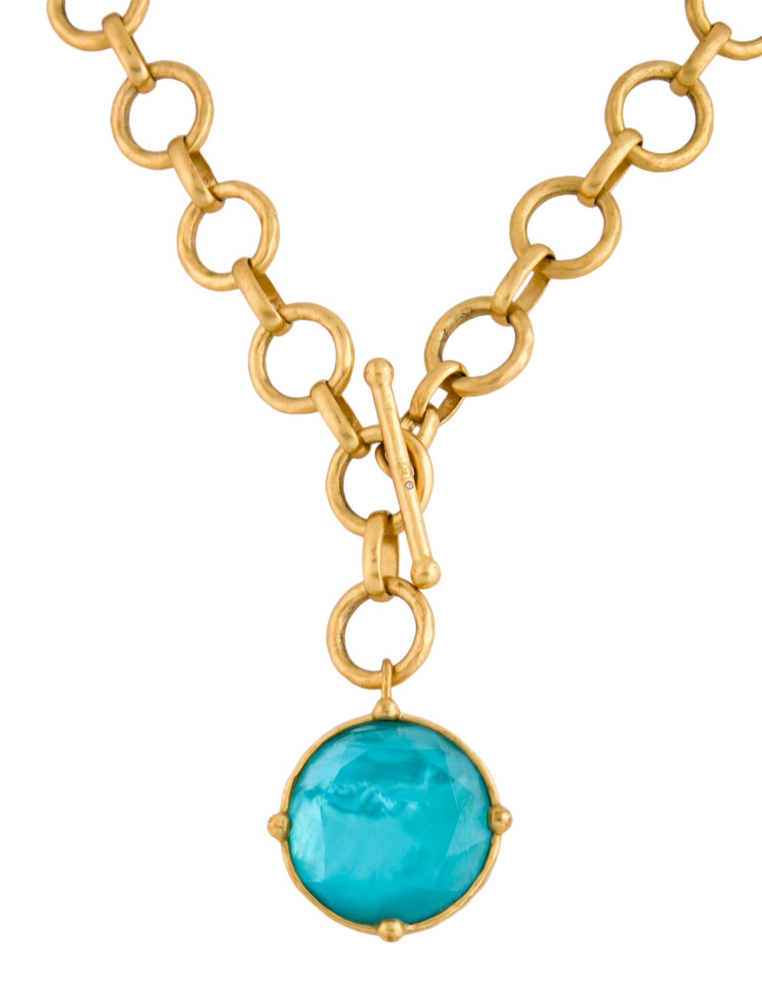 Julie Vos Faceted Glass Honeybee Pendant Necklace