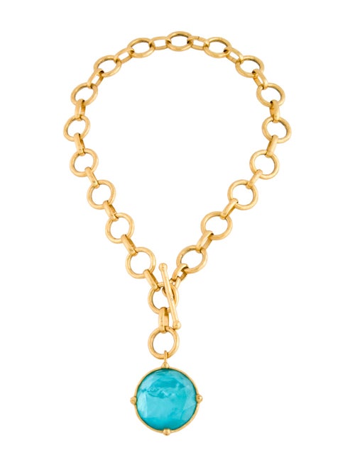 Julie Vos Faceted Glass Honeybee Pendant Necklace