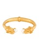 Julie Vos Faux Pearl Elephant Hinged Cuff Bracelet